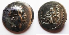 Ancient Coins - Seleukid Kings. Antiochos IV Epiphanes (175-164 BC). AR tetradrachm (27mm, 16.71g). Seleukeia on the Tigris mint.