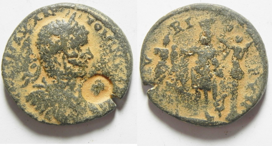 PHOENICIA , TYRE , ELAGABLUS AE 29 | Roman Provincial Coins