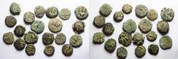 Ancient Coins - JUDAEA. LOT OF 20 BRONZE PRUTOT