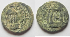 Ancient Coins - ONLY COIN ISSUED IN THE NAME OF CLAUDIA, NERO'S DAUGHTER: CAESAREA PANIAS. DIVA POPPAEA & DIVA CLAUDIA UNDER NERO. AE 20