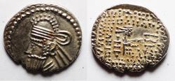 Ancient Coins - Parthia . Vologases IV, Drachm, 147-191, Ekbatana,