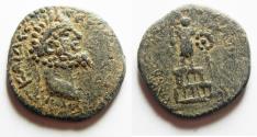 Ancient Coins - 	CHOICE FOR THE TYPE: DECAPOLIS. ARABIA. RABBATHMOBA. SEPTIMIUS SEVERUS AE 26