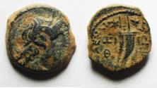 Ancient Coins - PTOLEMAIC KINGS of EGYPT. Ptolemy IX Soter II. 115-104/1 BC. Æ 17mm. Kyrene mint.