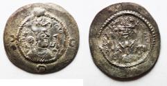 Ancient Coins - Sasanian Khusru I 531-79 AD AR Drachm