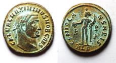 Ancient Coins - ROMAN IMPERIAL. MAXIMINUS II AE FOLLIS.