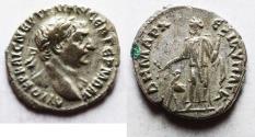 Ancient Coins - Arabia. Petra or Bostra Mint. Trajan 98 - 117 A.D. Silver Drachm
