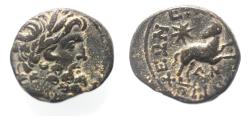 Ancient Coins - Seleucis and Pieria. Antioch Æ 20 . Star of Bethlehem depicted. 1st Century AD