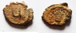 Ancient Coins - AS FOUND: 	Tiberius II Constantine. OR PHOCAS. Æ Pentanummium