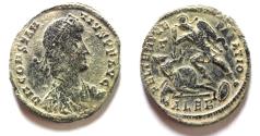 Ancient Coins - CONSTANTIUS II AE . FALLEN HORSEMAN. ALEXANDRIA