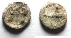 Ancient Coins - AS FOUND: PHOENICIA: Sidon. c. 346-343 BC. AR Obol or 1/16th Shekel