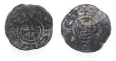World Coins - Crusader States. Latin Kingdom of Jerusalem. Baldwin III (1143-1163). Billon obole (13mm, 0.36g).