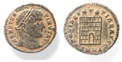 Ancient Coins - CONSTANTINE I AE FOLLOS. CAMP GATE