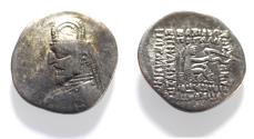 Ancient Coins - KINGS OF PARTHIA. Parthian Kingdom. SILVER DRACHM .