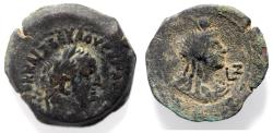 Ancient Coins - Egypt. Alexandria under Vespasian (AD 69-79). AE diobol (25mm, 11.81g). Dated regnal year 7 (AD 74/5).