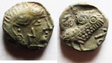Ancient Coins - South Arabia. Sabaean AR nsf . Uncertain ruler. circa 350-250 BC.