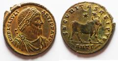 Ancient Coins - Julian II. AD 360-363. Æ Double Maiorina . Antioch mint. Bull