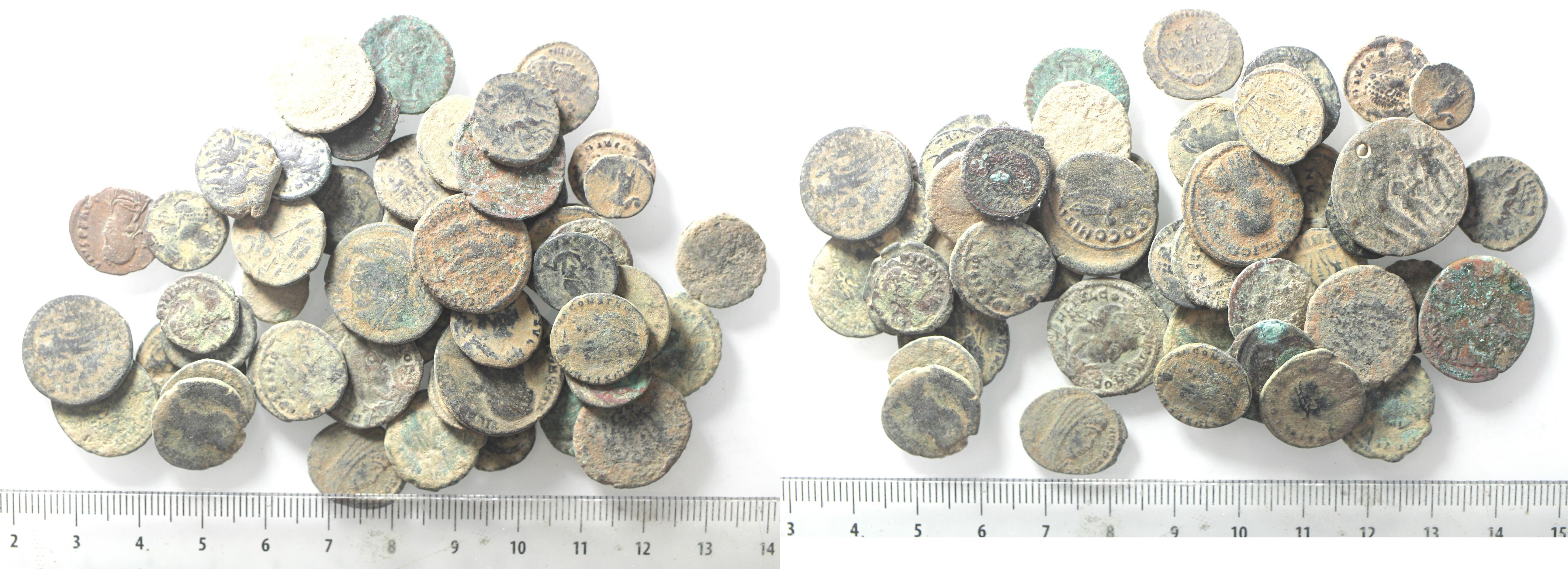 AS FOUND: LOT OF 50 ROMAN AE COINS | Lots & Collections