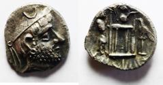Ancient Coins - Kings of Persis. Vādfradād II (Autophradates) (early-mid second century BC). AR Drachm (17mm, 4.06g). Istakhr (Persepolis) mint.