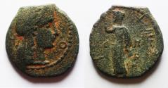 Ancient Coins - Nabataean Kingdom. Aretas IV (9 BC-AD 40). AE 19mm, 4.12g. Struck in regnal year 5 (5/4 BC).