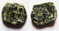 Ancient Coins - Nabataean Kings. Malichus II (AD 40-70). AE 15