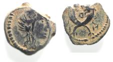 Ancient Coins - NABATAEA. Aretas IV. 9 BC- AD 40. AE 13