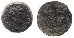 Ancient Coins - CHOICE: Egypt. Alexandria under Marcus Aurelius (AD 161-180). AE drachm (33mm, 28.08g). Dated regnal year 6 (AD 165/6).