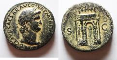 Ancient Coins - Nero. AD 54-68. Æ Sestertius . Uncertain Balkan mint, possibly Perinthus in Thrace. Struck circa AD 64.