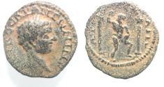 Ancient Coins - Decapolis. Rabbathmoba under Elagabalus (AD 218-22). AE 18