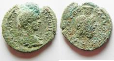 Ancient Coins - AS FOUND: Judaea. Eleutheropolis under Caracalla (AD 198-217). AE 26mm, 10.21g. Struck in civic year 7 (AD 205/6).