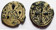 Ancient Coins - Byzantine. Alexius I Comnenus. 1081-1118. AE tetarteron (23mm, 4.73 g). Thessalonica mint. Struck 1092/3-1118.