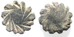 Ancient Coins - ROMAN PROVINCIAL: AE 20 COIN TURNED INTO A WEIGHT.