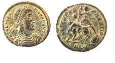 Ancient Coins - CONSTANTIUS II AE . FALLEN HORSEMAN