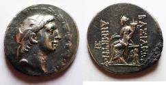 Ancient Coins - Seleukid Kings. Demetrios I Soter (162-150 BC). AR tetradrachm (32mm, 16.85g). Antioch mint. Struck ca. 162-155/4 BC.