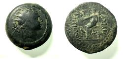 Ancient Coins - Seleukid Kings. Antiochos IV Epiphanes (175-164 BC). AE dichalkon