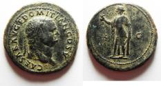 Ancient Coins - Domitian. As Caesar, AD 69-81. Æ As. Beautiful coin