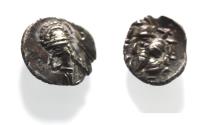 Ancient Coins - Kings of Persis. 2nd century BC. AR Obol