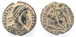 Ancient Coins - CONSTANTIUS II AE , FALLEN HORSEMAN. AS FOUND
