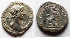 Ancient Coins - Hadrian. 117-138 AD. AR Denarius
