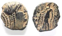 Ancient Coins - NABATAEAN. ARETAS II OR III DAMASCUS MINT. AE 16