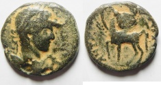 Ancient Coins - Syria, Decapolis. Antiochia ad Hippum under Elagabalus (AD 218-222). AE 25mm, 9.79gm. 