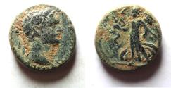 Ancient Coins - JUDAEA, Judaea Capta. Domitian. AD 81-96. Æ 17. Caesarea