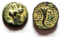 Ancient Coins - DECAPOLIS. GADARA. Autonomous issues. 1st century BC. AE 18