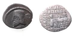 Ancient Coins - KINGS OF PARTHIA. Parthian Kingdom. SILVER DRACHM .
