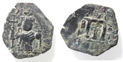 World Coins - ISLAMIC. Arab-Byzantine (Circa 685-692). Fals. Uncertain Ruler
