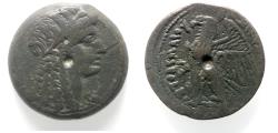 Ancient Coins - PTOLEMAIC KINGS of EGYPT. Ptolemy V or Ptolemy VI. 204-180 BC or 180-145 BC. Æ. ISIS