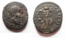 Ancient Coins - Judaea. Judaea Capta series. Caesarea Maritima under Titus (79-81 CE). AE 25. Very Attractive!