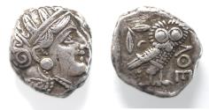 Ancient Coins - ATTICA. Athens. Tetradrachm (Circa 353-294 BC).