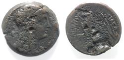 Ancient Coins - PTOLEMAIC KINGS of EGYPT. Ptolemy V or Ptolemy VI. 204-180 BC or 180-145 BC. Æ. ISIS