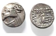 Ancient Coins - KINGS OF PARTHIA. Parthian Kingdom. SILVER DRACHM .