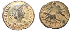 Ancient Coins - CONSTANTIUS II AE . FALLEN HORSEMAN